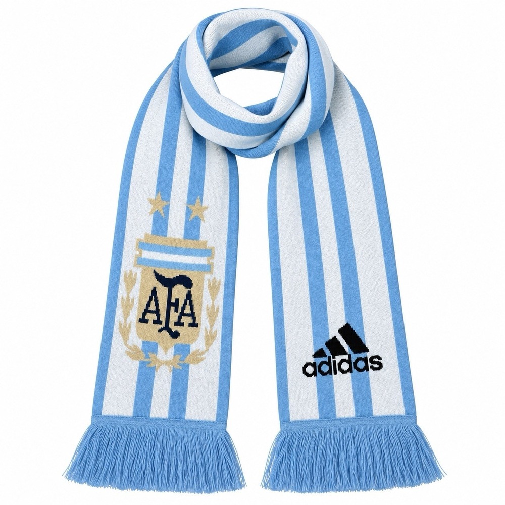 Sold Out Adidas Argentina National Team Scarf Soccer FIFA Light Blue White